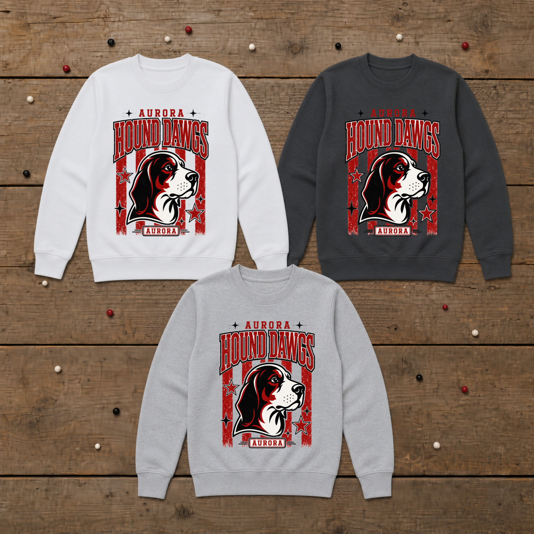 Houn Dawgs Stripes Sweatshirt