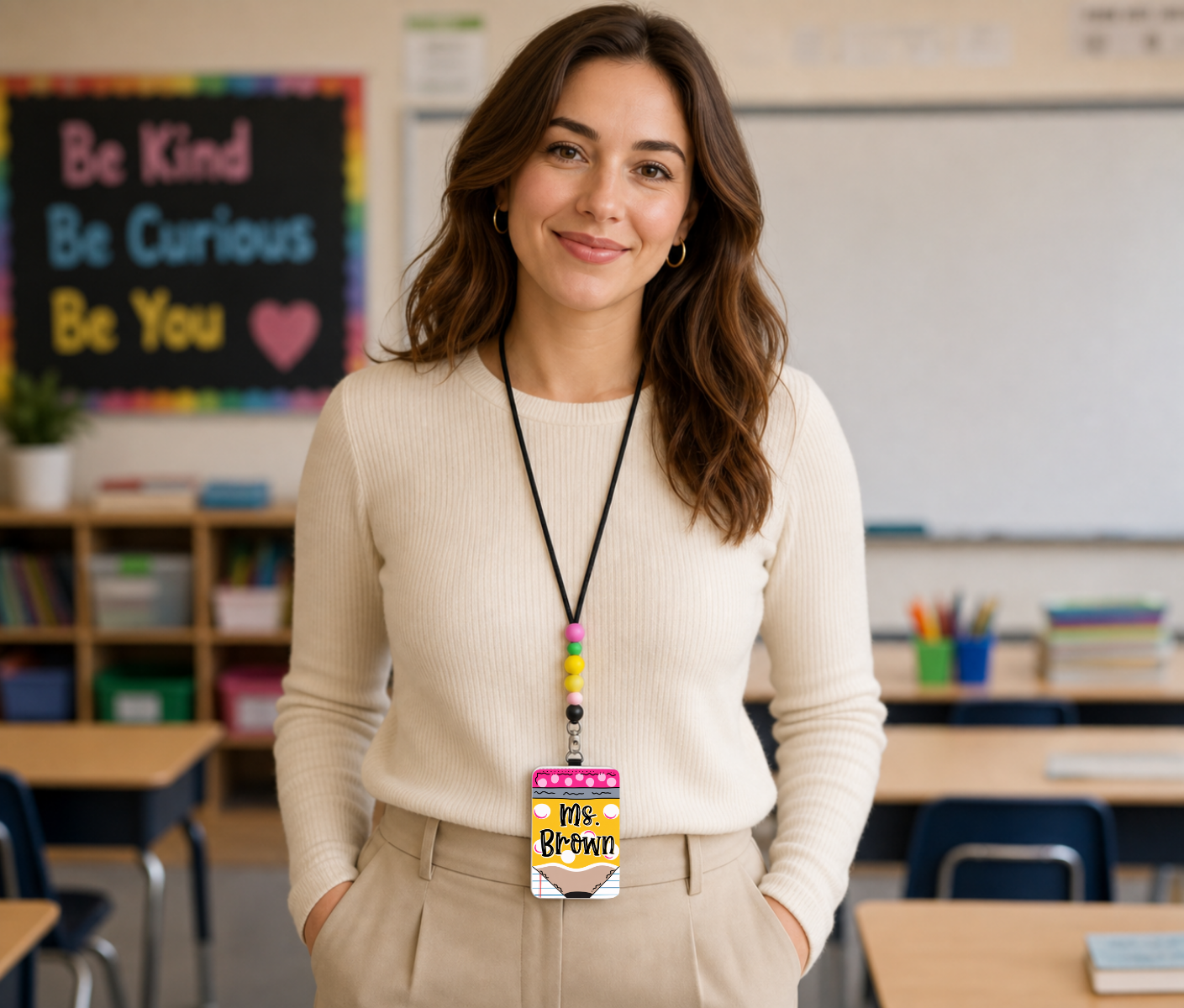 Badge Holder - Personalized Pencil