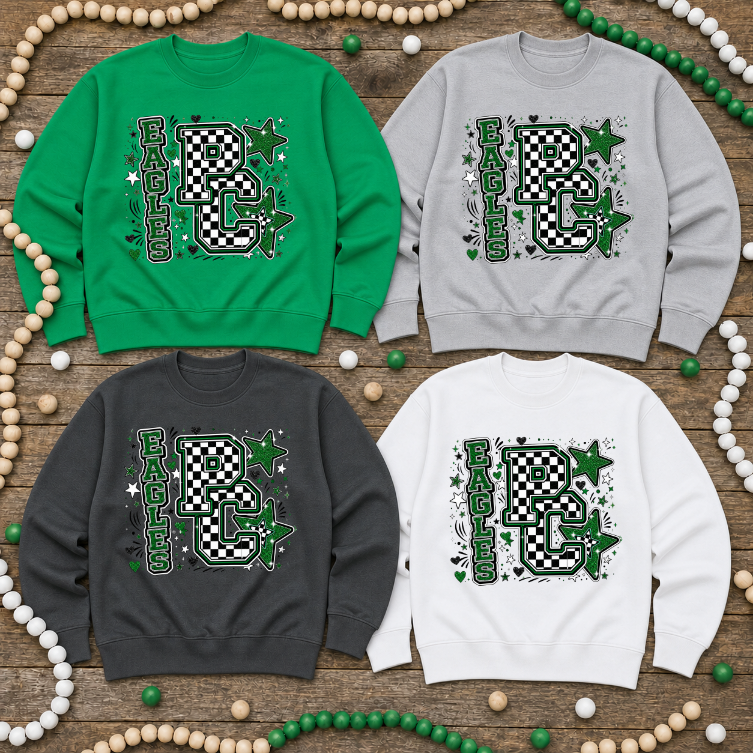 PC Eagles Checkered Sweatshirt